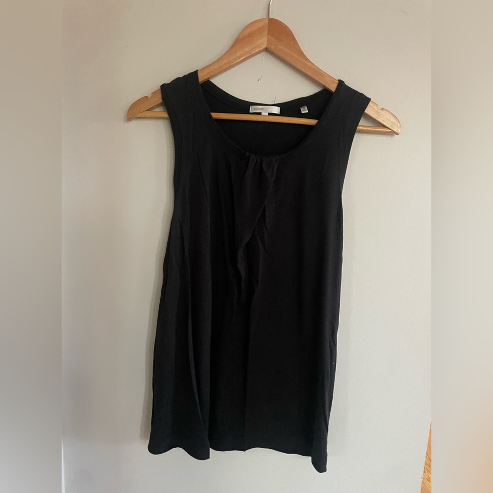 Vince. Black Sleeveless Top